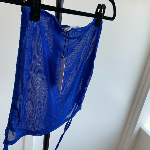 NWT Royal Blue Two Piece Bathing Suit Cover up - Picture 11 of 11
